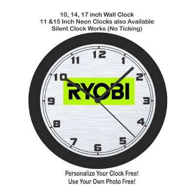 Ryobi Tools Logo Wall Clock | 05806